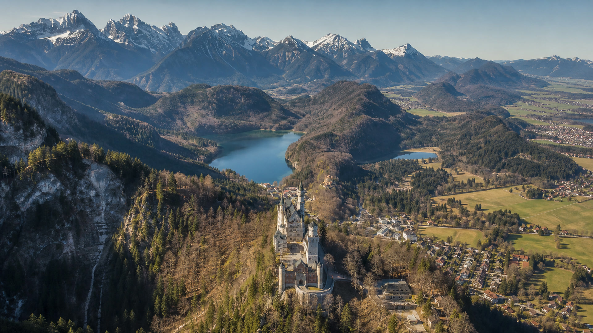 Bayerische Königsschlösser aus der Luft